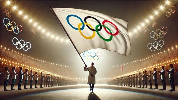 Qui a apporté le drapeau olympique ?