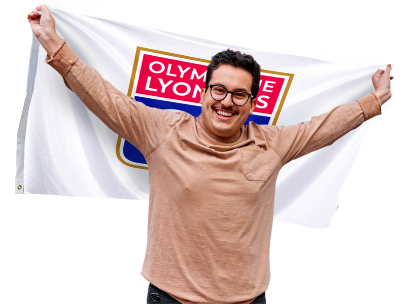 Olympic Lyonnais Flag