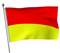 Red and Yellow Bathing Flag