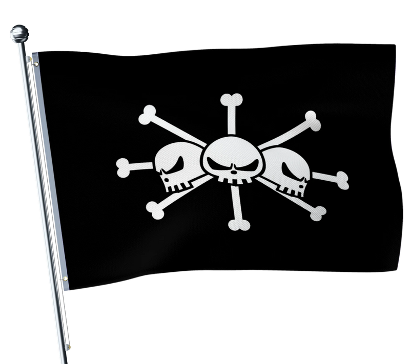 One Piece Blackbeard Flag