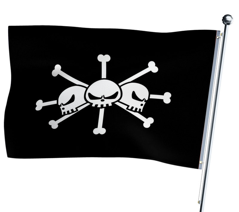 One Piece Blackbeard Flag